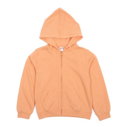 Leveret Kids Zipper Sweat Hoodie Peach 4 Year