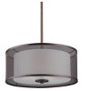 Chloe Lighting Audrey Transitional 3 Light Rubbed Bronze Ceiling Pendant 15" Wide - 3 of 3