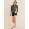 VENUS Womens Cropped Button-Down - 2 of 4