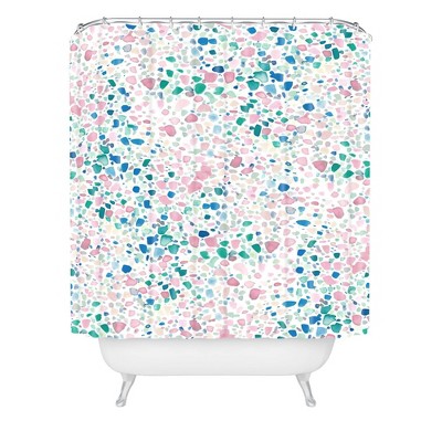 Jacqueline Maldonado Magic Terrazzo Shower Curtain Pink - Deny Designs