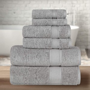 BAGOKIE 6 Pieces Towel Set for Bathroom - 1 of 4