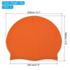 Unique Bargains Silicone Waterproof Non-Slip Adult Swimming Caps 2 Pcs - 2 of 4