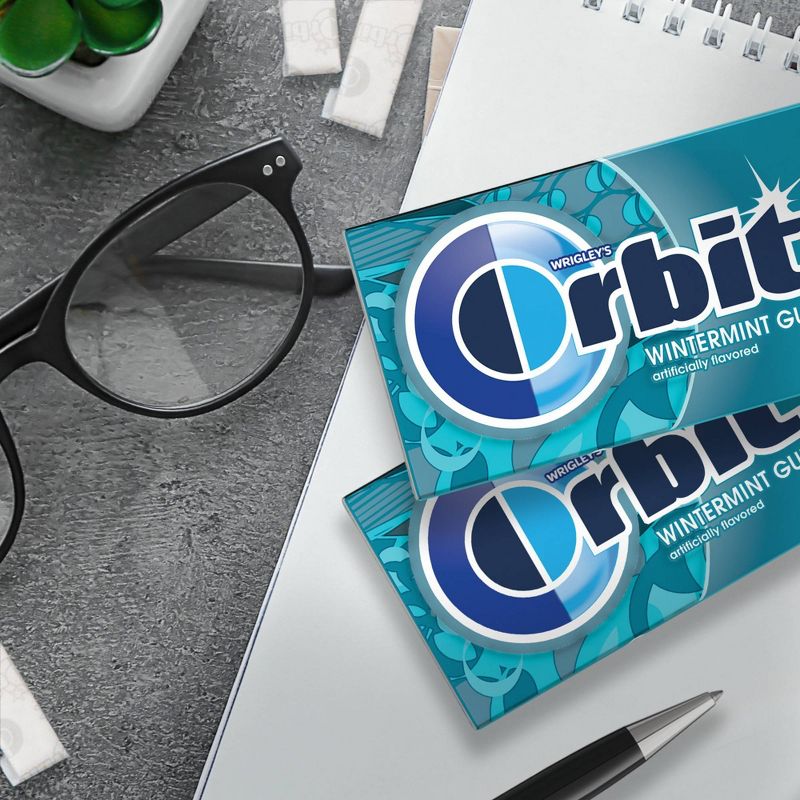 Orbit Wintermint Sugar Free Chewing Gum - 42ct/3.08oz, 6 of 10