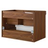Modway Render 30Inch Wall-Mount Bathroom Vanity – Mid-Century Modern Floating Sink Cabinet with Storage Shelves - 4 of 4
