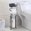 SunnyPoint Bathroom Heavyweight Toilet Tissue Paper Roll Storage Holder Stand Oil Rubbed Bronze - 2 of 3