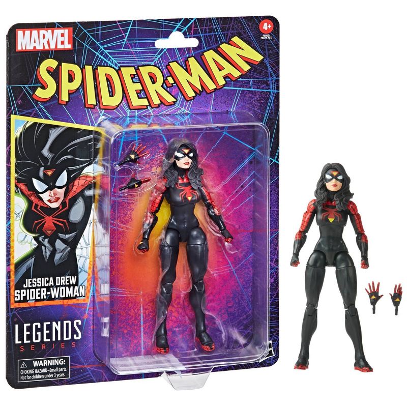 Marvel Spider-Man Legends Jessica Drew Spider-Woman Action Figure, 4 of 10