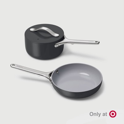 Navy Aluminum Non-Stick Mini Fry and Sauce Pan Set