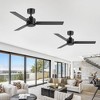 Airsurfer 2pcs 48-inch 3-Blade Black Ceiling Fan with Remote without Light - 2 of 4