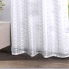 RT Designers Collection Wanda Box Voile Light Filtering One Grommet Curtain Panel 54" x 90" White - 3 of 3