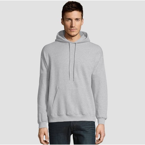 Hanes Men's Fleece Pullover Hooded - Ash M Target