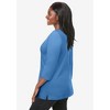 Jessica London Women's Plus Size Stretch Cotton Boatneck Tunic - 4 of 4