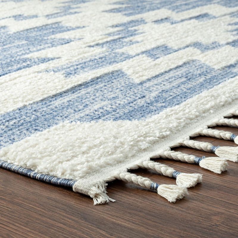 Luxe Weavers South Western Geometric Area Rug with Fringe, 4 of 9