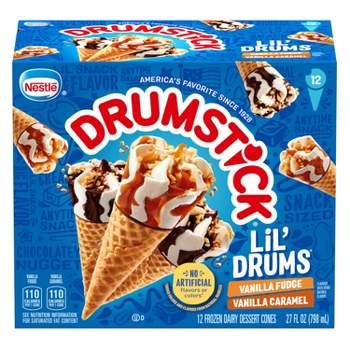 Nestle Drumstick Chocolate Mini Frozen Sundae Cones - 16.9oz/20ct : Target