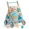 Robotime Dollhouses Wooden Baby Push Walker, Ocean Themed Wooden Baby Walker with Wheels,Push Toy for Boys Girls, Blue, 12.91"*5.04"*15.87" - 2 of 4