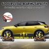 Car Dolly, Wheel Dolly Set - 4 Heavy Duty 6000 LBS Vehicle Dollies for Moving Cars, 12" Tire Width Compatibility - 3 of 4