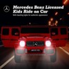 Infans 12V Mercedes-Benz G63 Licensed Kids Ride On Car, Electric Motorized Toddler Ride On Car Toy with Remote, Lights, Music, Horn, Suspension System, Battery Powered Vehicle for Children, White - 4 of 4