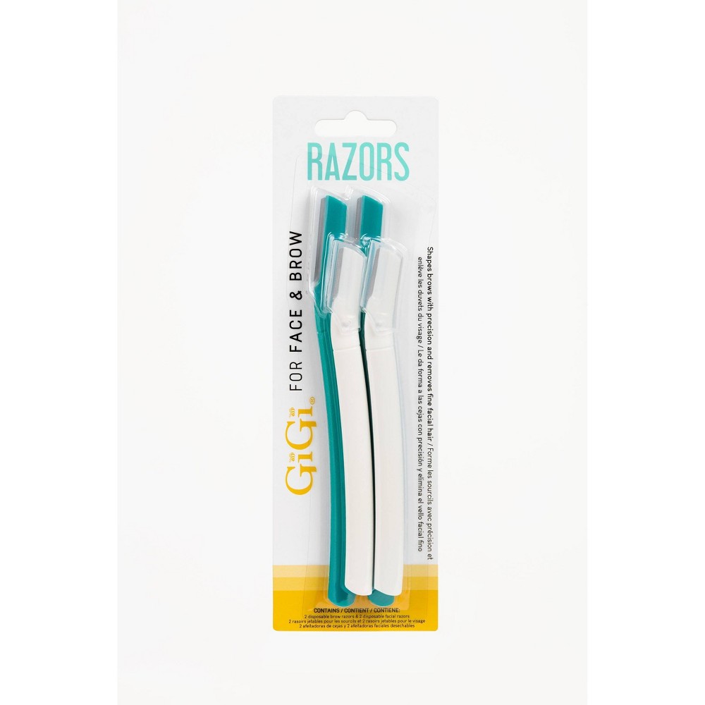 GiGi Brow & Face Razors - 4pk