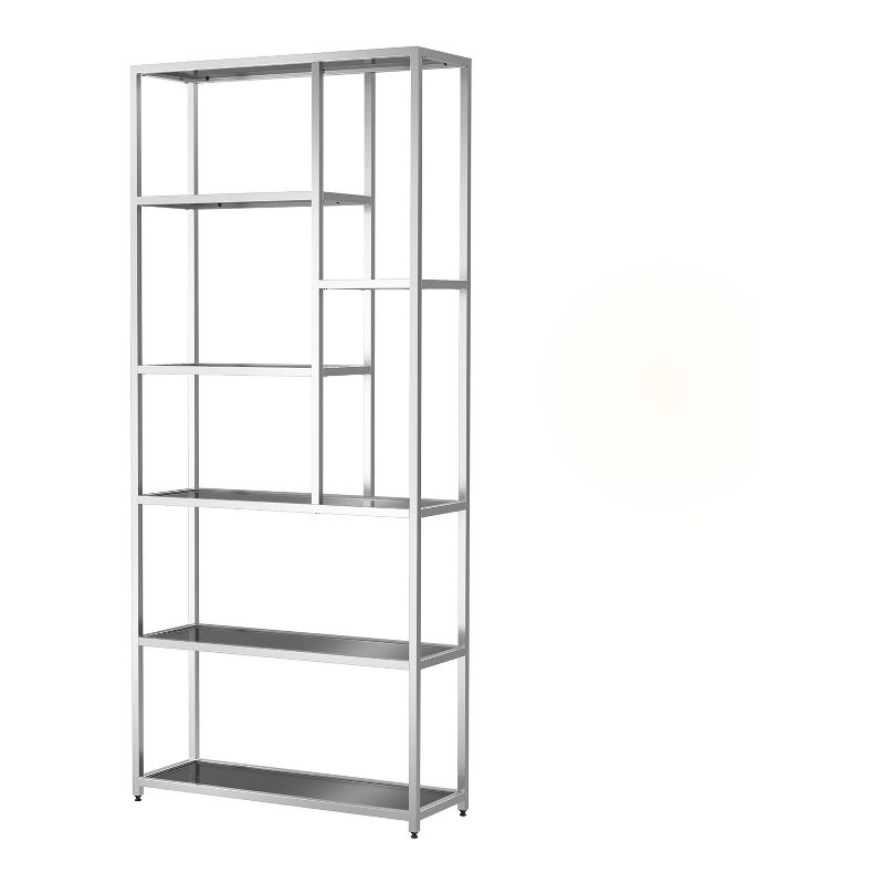 90.5" Suncroft Glass Shelf Accent Bookcase - miBasics, 3 of 7