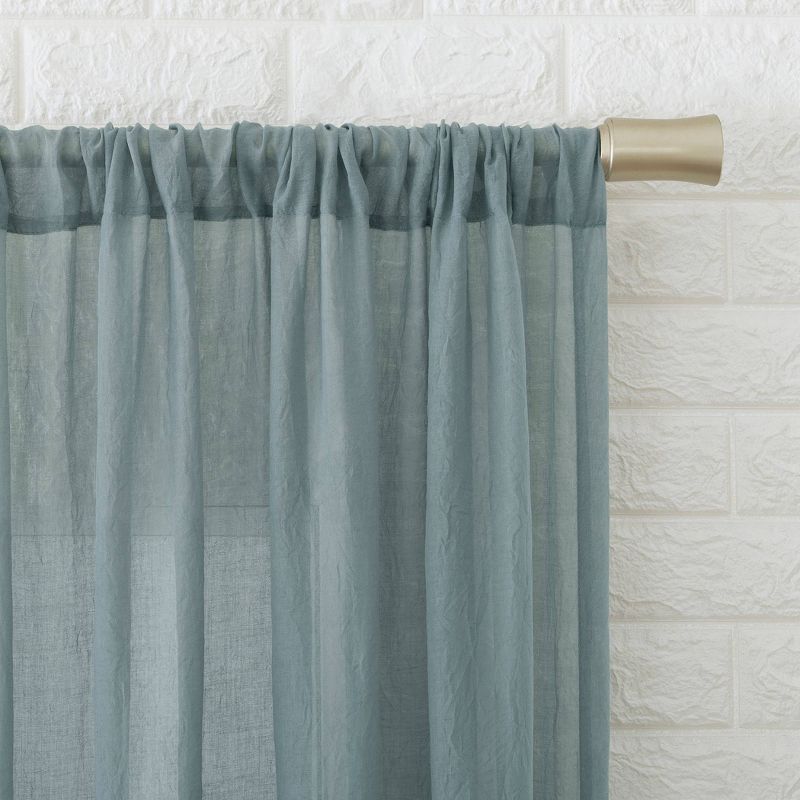 1pc Sheer Avril Crushed Textured Window Curtain Panel - No. 918, 3 of 14