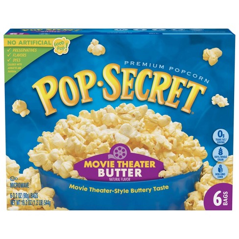 Pop Secret Movie Theater Butter Microwave Popcorn 6ct Target