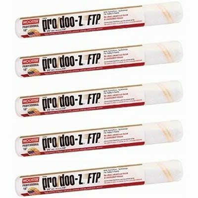 Wooster Genuine 18" Pro/Doo-Z FTP 3/8" Nap 5-Pack Roller Cover - BR666-18-5PK
