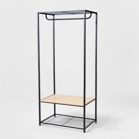 Target clothing rack online wood