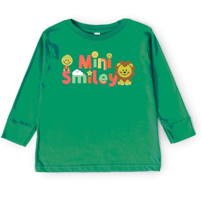 The Juniper Shop Mini Smiley Icons Lion Toddler Long Sleeve Tee