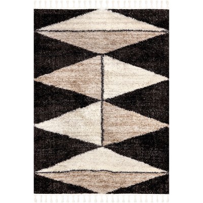 Nuloom Kali Shaggy Diamond Tassel Area Rug