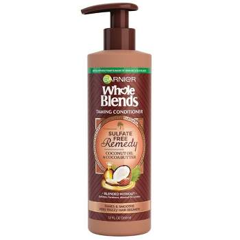 Garnier Whole Blends Sulfate Free Remedy Coconut Oil Conditioner for Frizzy Hair - 12 fl oz