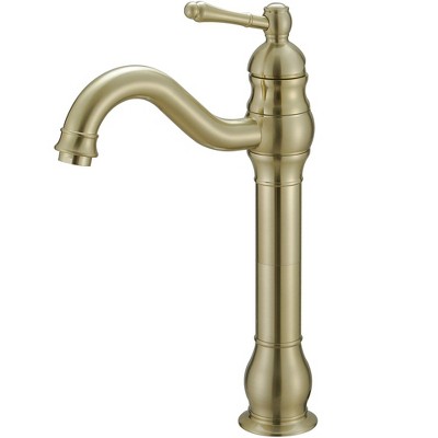 BWE Waterfall Single Hole Single-Handle Vessel Bathroom Faucet With Pop-up Drain Assembly
