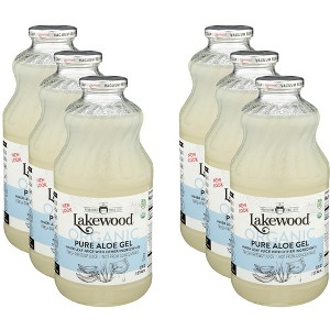 Lakewood Organic Pure Aloe Gel Juice - Case of 6 - 32 fl oz - 1 of 2