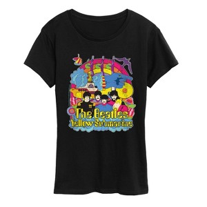 Women's - The Beatles - Vintage Yellow Submarine Short Sleeve Graphic T-Shirt - 1 of 4