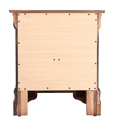 Louis Philippe Classic Cappuccino 2-Drawer Nightstand