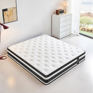 Dolonm 12" Hybrid Mattress, Memory Foam & Pocket Springs, Medium-Firm, Cooling Cover, OEKO-TEX Certified, Motion Isolation - 1 of 4