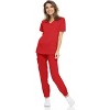 MediChic Womens 8-Pocket Scrubs Set- Mock Neck with 4-Pocket Jogger Scrub Pants - 2 of 4