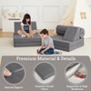 Kids Couch,10 Pcs Modular Kids Play Couch, Soft Foam Toddler Couch with Ball Pit for Boys Girls, Convertible Child Sectional Sofa for Playroom - 4 of 4