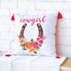 The Lakeside Collection Cowgirl Embroidered Accent Pillow - 2 of 4