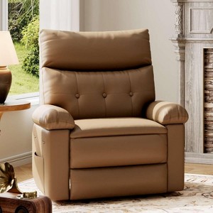 Rocker Recliner for Adults, Nursery Glider Recliner with Massage and Heating, Rocking Chair with 1.5X Sponge Comfort Arm and Back - 1 of 4