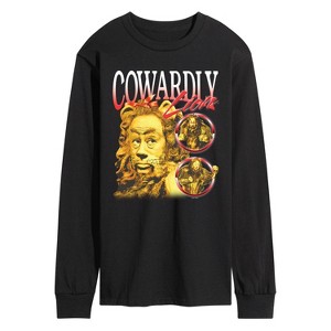 Men's - Wizard of Oz - Cowardly Lion Rap Long Sleeve Graphic T-Shirt - 1 of 3