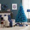 Northlight 6' Cerulean Blue Pine Artificial Christmas Tree, Unlit - 2 of 3