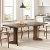 71" Dining Table for 6 to 8 People, Modern Dinner Table with Unique Wooden Legs, No Chairs - 3 of 4