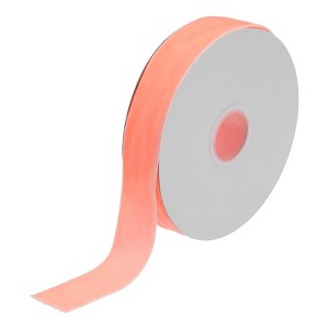 Unique Bargains Soft Single Face Spool Silky Velvet Ribbon for Bouquets DIY Crafts - 1 of 3