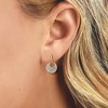 Ross-Simons 0.20 ct. t.w. Pave Diamond Disc Drop Earrings in 14kt Yellow Gold - 2 of 3