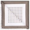 INSPIRE CHIC Men's Silky Checkered Solid Trim Pocket Squares - 4 of 4