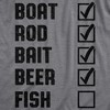 Mens Fishing List T Shirt Funny Novelty Summer Fathers Day Fisherman Tee - Crazy Dog Men's T Shirt - 2 of 4