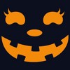 Girl's CHIN UP Halloween Jack o' Lantern Face T-Shirt - 2 of 4