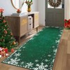 Washable Christmas Area Rug Ultra-Soft Snowflake Xmas Bedroom Carpet - 3 of 4
