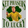 Men's Star Trek: The Original Series St. Patrick's Day Captain Kirk Set Phasers to Lucky Long Sleeve Shirt - 2 of 4