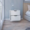 TIRAMISUBEST Black Nightstand with Cam Lock System, Tool-Free Assembly Storage - 2 of 4