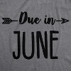 Maternity Due In January Funny T shirts Pregnant Shirts Announce Pregnancy Month Shirt - Crazy Dog Maternity T Shirt - 3 of 4